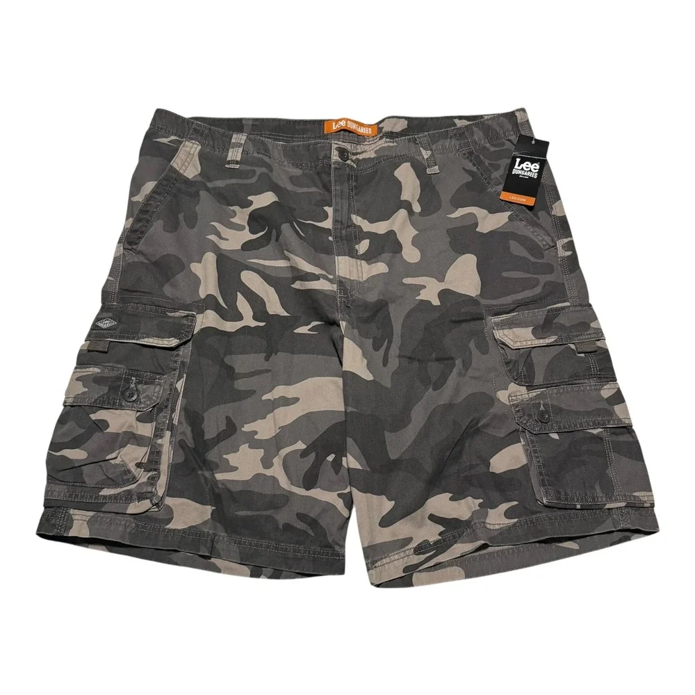 NWT Lee Dungarees Camouflage Camo 100% Cotton Cargo Shorts‎ Men's 44